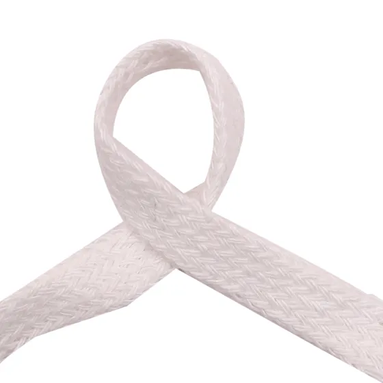 White Flat Woven Trim Tape