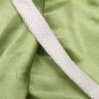 White Flat Woven Trim Tape sample, design MT-2684B423, view 4