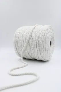 Off-White Knitted Cord on a Plain Tube sample, design MT-2F0B79F0, view 2
