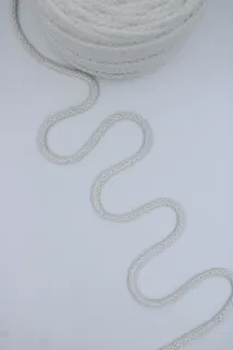 Off-White Knitted Cord on a Plain Tube sample, design MT-2F0B79F0, view 3