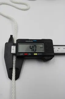 Off-White Knitted Cord on a Plain Tube sample, design MT-2F0B79F0, view 4