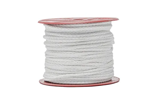 White Knitted Cord on Card and Reel sample, design MT-49B2EDC8, view 7