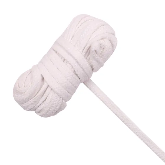 White Narrow Close-Texture Braided Tape