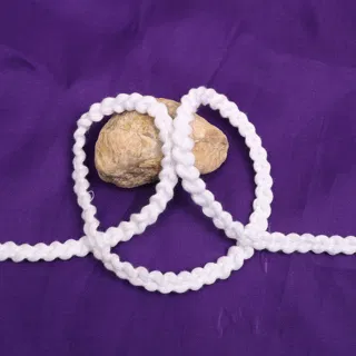White Bobbled Choti Braid sample, design MT-4C4FDAF1, view 4