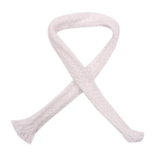 White Raised Herringbone Braided Tape Trim