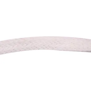 White Herringbone Flat Braided Trim sample, design MT-8161AE9C, view 3