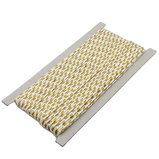 White and Gold Metallic Choti Braid sample, design MT-94421144, view 6