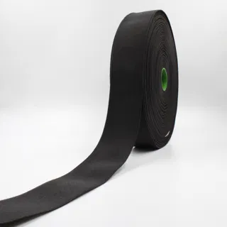 Black Woven Elastic Tape in Several Widths sample, design MT-D021E703, view 16