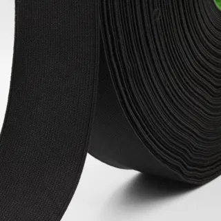 Black Woven Elastic Tape in Several Widths sample, design MT-D021E703, view 17