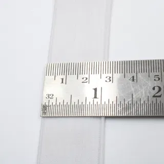 Black and White Woven Elastic Tape, Rolls with Crossed Tails sample, design MT-1A72A04A, view 10