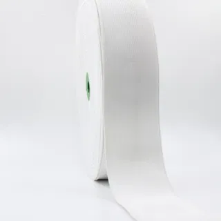 White Woven Elastic Band in Several Widths sample, design MT-C4E3508C, view 20