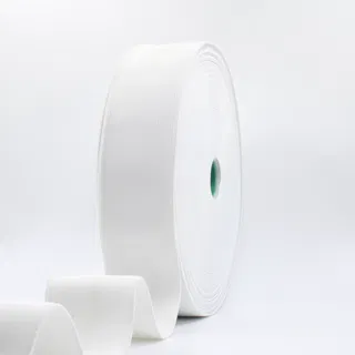White Woven Elastic Band in Several Widths sample, design MT-C4E3508C, view 22