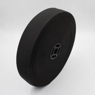 Black Woven Elastic Tape in Several Widths sample, design MT-D021E703, view 22