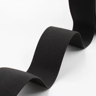 Black Woven Elastic Tape in Several Widths sample, design MT-D021E703, view 25