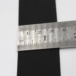 Black Woven Elastic Tape in Several Widths sample, design MT-D021E703, view 27