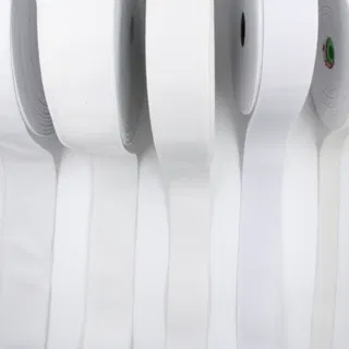 Black and White Woven Elastic Tape in Graduated Widths sample, design MT-5F9E39A6, view 5