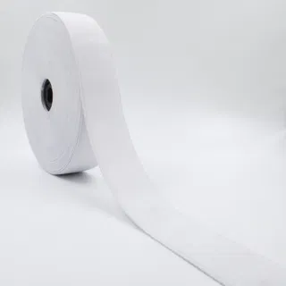 White Woven Elastic Band in Several Widths sample, design MT-C4E3508C, view 12