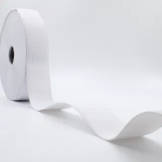 White Woven Elastic Band in Several Widths sample, design MT-C4E3508C, view 14