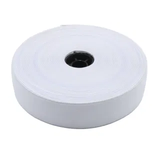 White Woven Elastic Band in Several Widths sample, design MT-C4E3508C, view 16