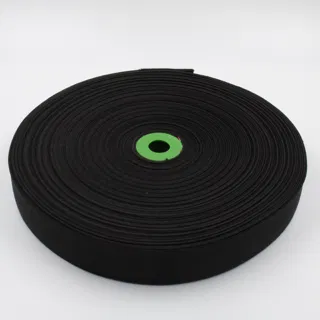 Black Woven Elastic Tape in Several Widths sample, design MT-D021E703, view 6