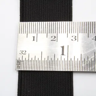 Black Woven Elastic Tape in Several Widths sample, design MT-D021E703, view 9