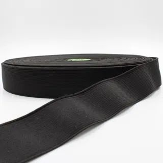 Black Woven Elastic Tape in Several Widths sample, design MT-D021E703, view 10