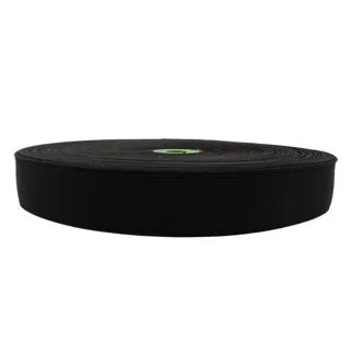 Black Woven Elastic Tape in Several Widths sample, design MT-D021E703, view 11