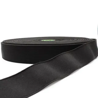 Black Woven Elastic Tape in Several Widths sample, design MT-D021E703, view 13