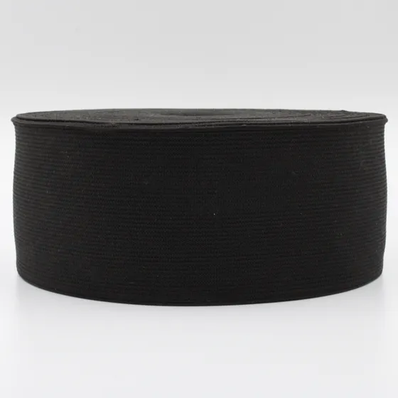 Black Woven Elastic Tape in Several Widths sample, design MT-D021E703, view 31
