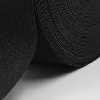 Black Woven Elastic Tape in Several Widths sample, design MT-D021E703, view 34