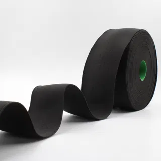 Black Woven Elastic Tape in Several Widths sample, design MT-D021E703, view 35