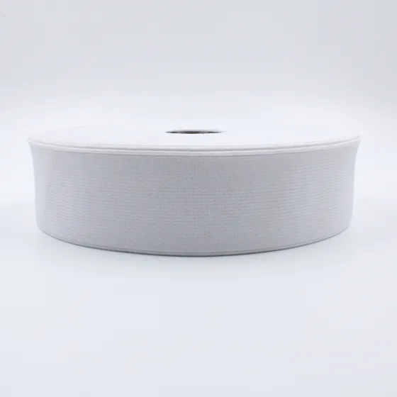 White Woven Elastic Band in Several Widths