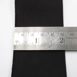 Black Woven Elastic Tape in Several Widths sample, design MT-D021E703, view 2