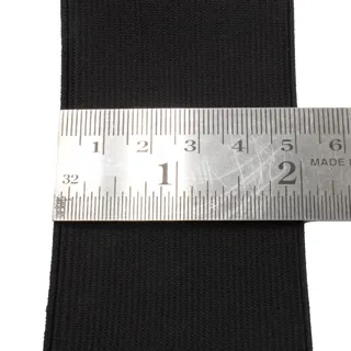 Black Woven Elastic Tape in Several Widths sample, design MT-D021E703, view 4