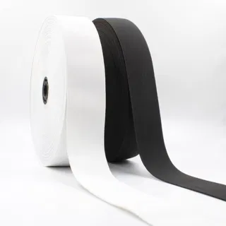 White Woven Elastic Band in Several Widths sample, design MT-C4E3508C, view 32