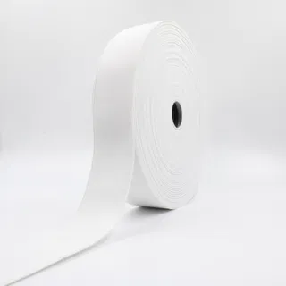 White Woven Elastic Band in Several Widths sample, design MT-C4E3508C, view 25