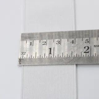 White Woven Elastic Band in Several Widths sample, design MT-C4E3508C, view 27