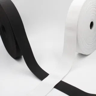 White Woven Elastic Band in Several Widths sample, design MT-C4E3508C, view 28