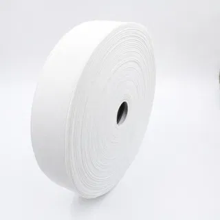 White Woven Elastic Band in Several Widths sample, design MT-C4E3508C, view 31