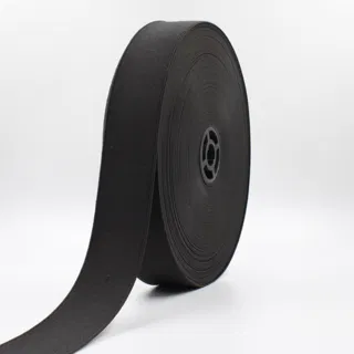 Black Woven Elastic Tape in Several Widths sample, design MT-D021E703, view 41