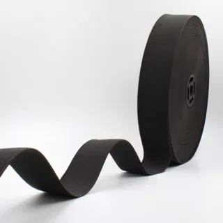 Black Woven Elastic Tape in Several Widths sample, design MT-D021E703, view 42