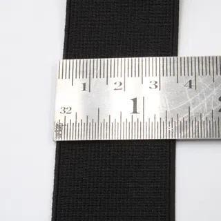 Black Woven Elastic Tape in Several Widths sample, design MT-D021E703, view 44
