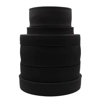 Black Woven Elastic Tape in Several Widths sample, design MT-D021E703, view 45