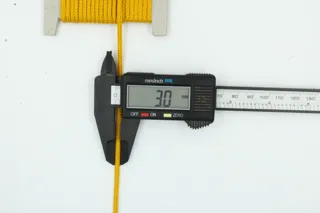 Golden Yellow Braided Cord sample, design MT-2AA892D3, view 4