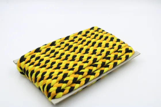 Lemon Yellow, Black and Mango Choti Braid
