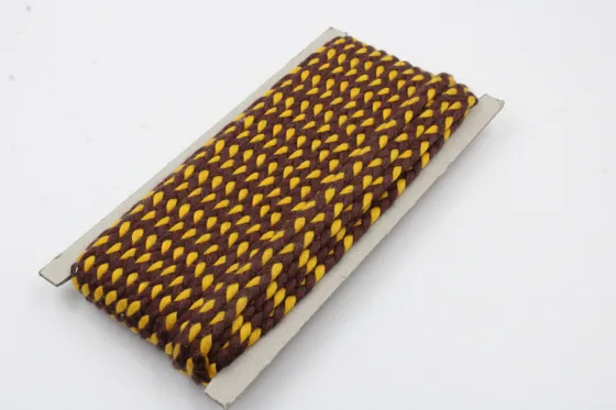 Golden Yellow and Chocolate Brown Choti Braid