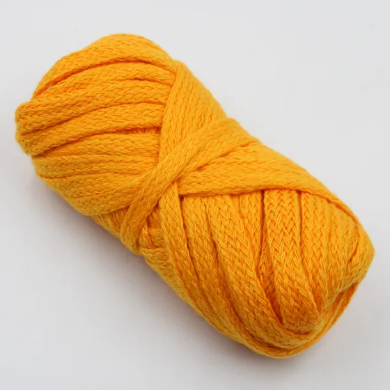 Golden Yellow Flat Drawstring Cord