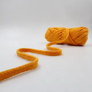 Golden Yellow Flat Drawstring Cord sample, design MT-930ACE31, view 4