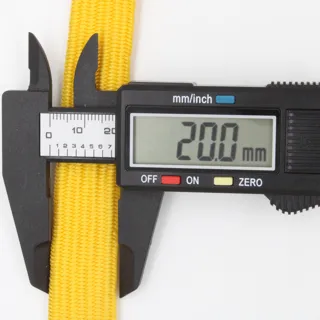 Yellow Flat Bungee Cord with Hooks sample, design MT-0415B0E0, view 4