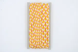 Golden Yellow, Powder Pink and White Choti Braid sample, design MT-21E05FD3, view 2